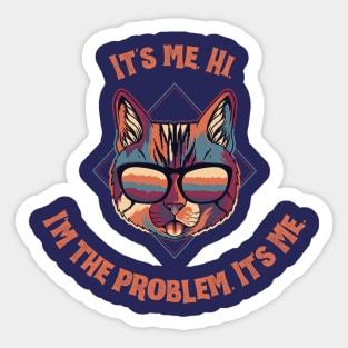 Cat Problem Sticker